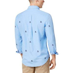 Tommy Hilfiger Mens Johnson Crest Critter Button Up Shirt